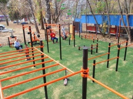 В Гагаринском парке Симферополя появилась еще одна спортивная площадка