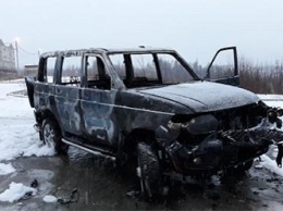 Ранним утром в Тынде сгорел «УАЗ Патриот»