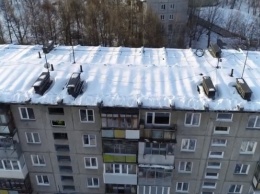 В Барнауле чистку крыш теперь контролируют беспилотники