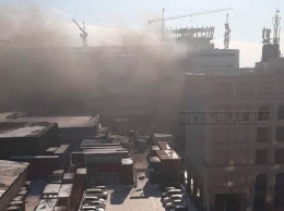 Благовещенцы заметили дым в районе строящегося здания