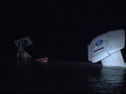 Опубликовано видео с места падения вертолета КА-32 в Куршский залив