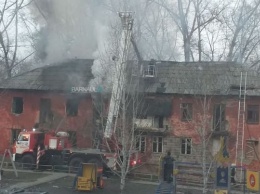 Серьезный пожар произошел вечером в Барнауле