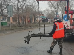 В Рубцовске начался ямочный ремонт дорог