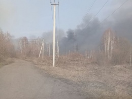 Крупное задымление в одном из районов Кемерова обеспокоило горожан