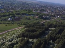 В Алтайском крае зацвел геоглиф «Октябрю 50 лет»