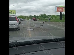 Машина превратилась в груду металла в ДТП с перевертышем под Новокузнецком