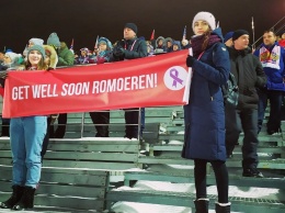 Тагильские болельщики поддержали летающего лыжника из Норвегии, который болеет раком