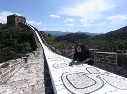 Километровый рисунок на Великой Китайской стене попал в Книгу рекордов Гиннесса
