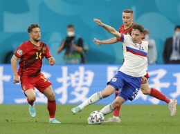 Сборная России уступила команде Бельгии в первом матче чемпионата Европы