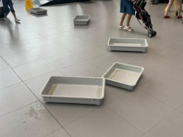 В аэропорту Симферополя продолжает протекать крыша, - ФОТО