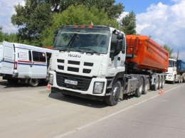 Первый передвижной пункт весового контроля большегрузов заработал в Барнауле