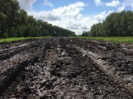 Жители Алтайского края пытаются добиться от властей нормальной дороги вместо «направления» между селами