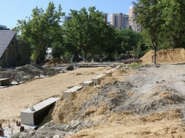 В Новороссийске продолжается реконструкция парка им. Фрунзе