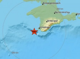Землетрясение произошло в Черном море