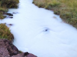 Река в Бурятии стала "молочной"