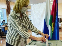 Вице-губернатор Краснодарского края Анна Минькова проголосовала на выборах