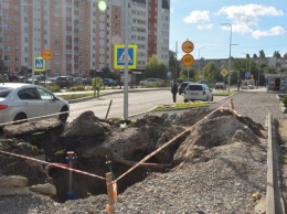 Завершение ремонта на ул. Автомобильной в Калининграде вновь переносится