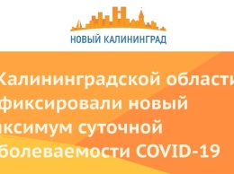 В Калининградской области зафиксировали новый максимум суточной заболеваемости COVID-19