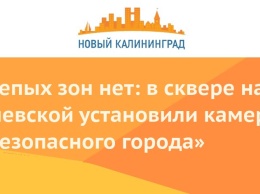 Слепых зон нет: в сквере на Киевской установили камеры «Безопасного города»