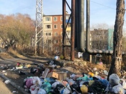 В Петропавловске вместо демонтированной контейнерной площадки образовалась свалка мусора