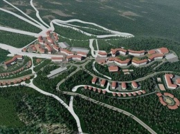 Власти Кузбасса поделились макетом нового горнолыжного курорта в Шерегеше