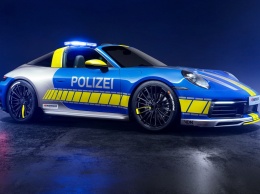 Porsche 911 Targa переделали в полицейский автомобиль