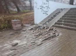 В Ростове размыло дождем главный автовокзал