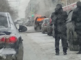 На проспекте Строителей сгорел автомобиль