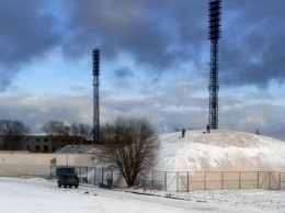 В Петрозаводске из-за снега сдулся купол спортивного комплекса «Спартак»