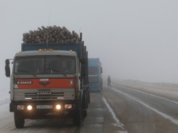 Федеральная трасса вновь закрыта из-за сильной метели в Казахстане