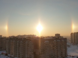 Барнаульцы 27 декабря наблюдали редкое оптическое явление - гало