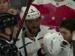 Хоккеист Александр Овечкин развязал массовую драку на матче НХЛ