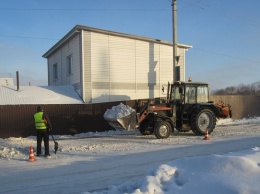 За две недели января из Рубцовска вывезли почти 440 машин снега