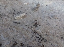 Ледяная глыба рухнула рядом с коляской в Междуреченске