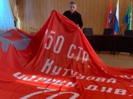 В Белогорске поставят 35-метровый флагшток с копией Знамени Победы