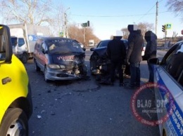 Жесткая авария с буксируемым автомобилем произошла в Благовещенске