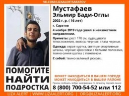 В День народного единства пропал 16-летний Эльмир Мустафаев
