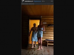 Камера видеонаблюдения запечатлела Волочкову в бане с голым мужиком