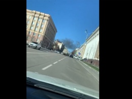 В Белгороде на Богданке горит здание бывшего ночного клуба