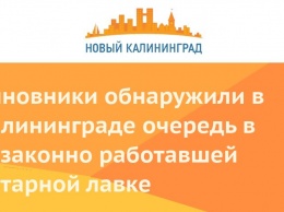 Чиновники обнаружили в Калининграде очередь в незаконно работавшей янтарной лавке