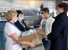 Благовещенскому аэропорту подарили две тысячи масок