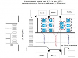 Дорожники запретят поворачивать налево на перекрестке в центре Кемерова