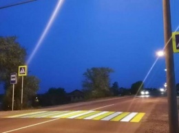 Инновационный дорожный проектор подсветит дорогу в пригороде Кемерова