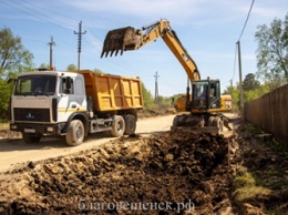 В Благовещенске заканчивается ремонт улицы Нагорной