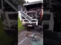 Очевидец: водителю грузовика оторвало ногу в результате ДТП на кузбасской трассе