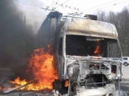На федеральной трассе «Амур» в Архаринском районе загорелся грузовик
