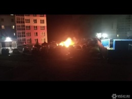 Новая иномарка самовоспламенилась в Кемерове