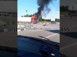 Водитель фуры сгорел заживо в результате ДТП на кузбасской трассе