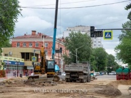 Участок улицы Ленина в центре Благовещенска откроют до августа
