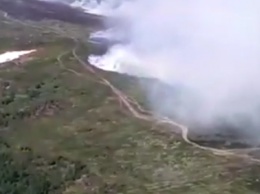 Пожар в районе перевала Дятлова локализован на площади 40 гектаров